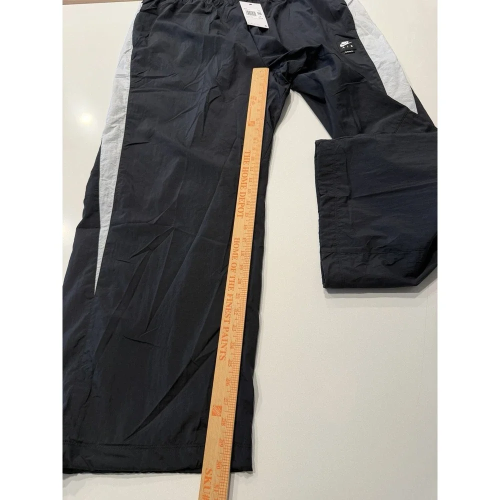 Nike Air Woven Track Pants Black White Nylon Mesh HV0874-010 Mens XXL NWT